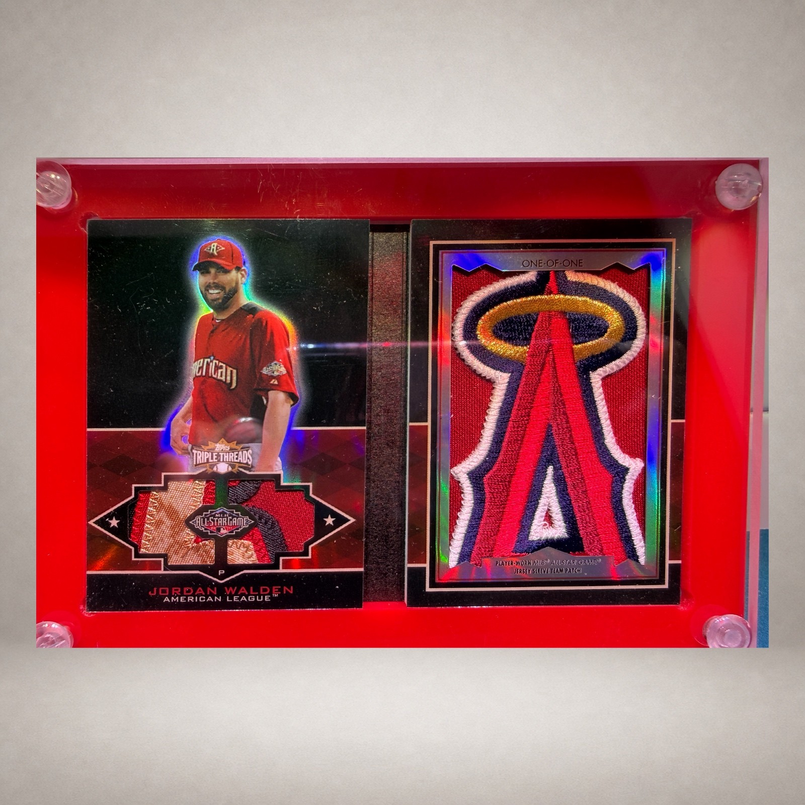 Open Jordan Walden Topps Triple Threads All-Star patch booklet marked one of one